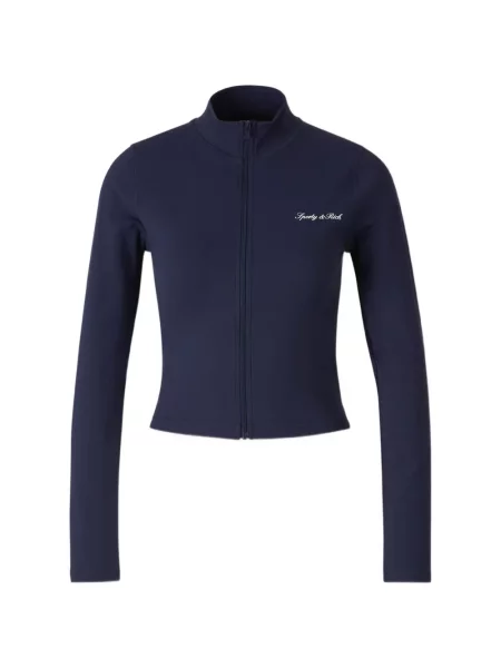 Geacă Sporty & Rich cu imagine albastru