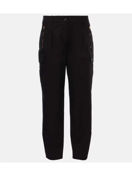 Pantaloni cargo Tom Ford din țesătură twill negru