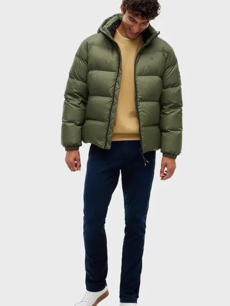 Джинсова куртка Tommy Jeans оливкова