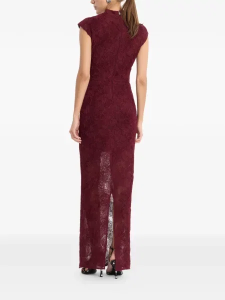 Rochie maxi Rotate Birger Christensen cu model floral roșu