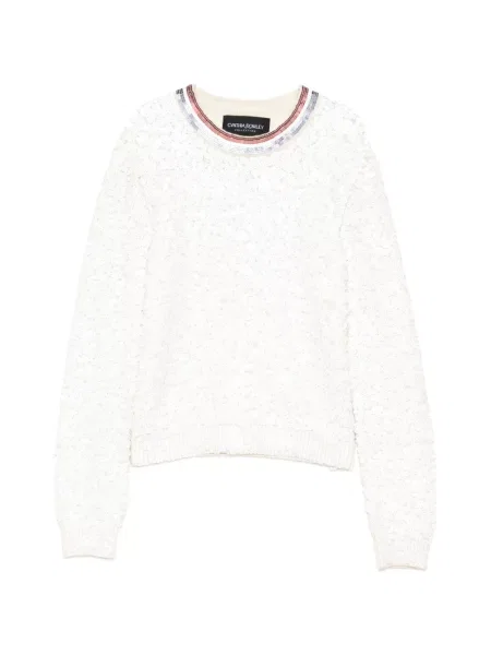Pulover Cynthia Rowley cu paiete cu decolteu rotund