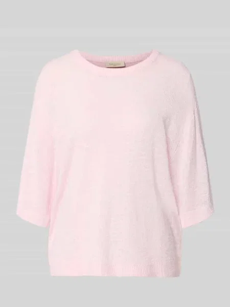 Sweter o kroju relaxed fit z mieszanka model Vicki' Free/quent różowy