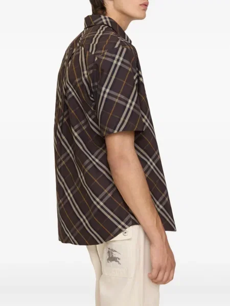 Košulja Burberry karirana smeđa