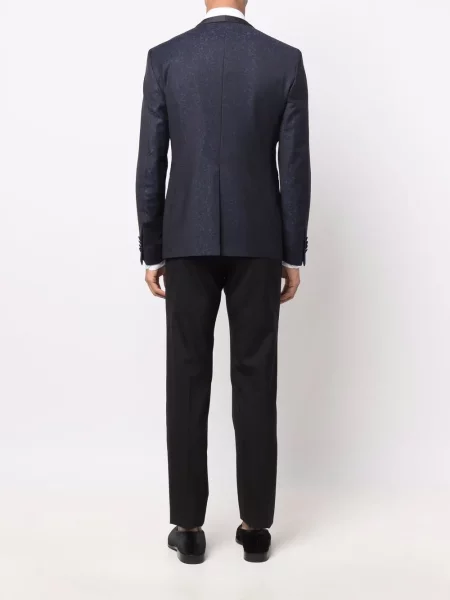 Odgovarati odijelo Tagliatore s printom s paisley uzorkom plava