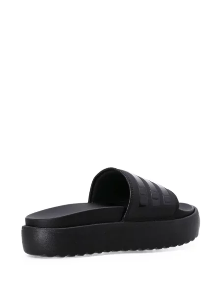 Sneakerși Adidas din piele cu platformă negru