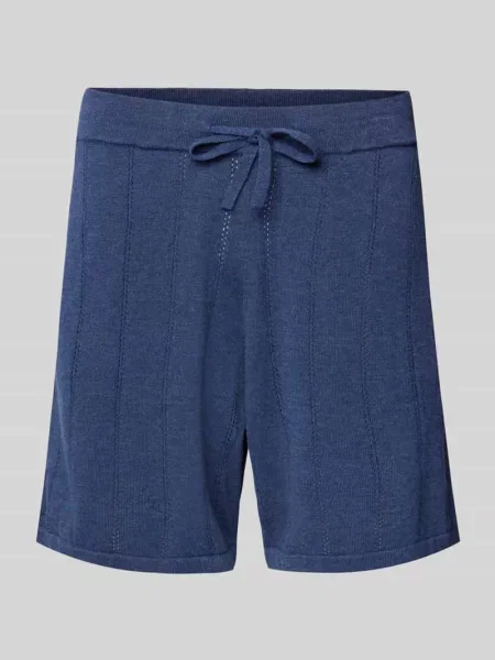 Szorty o kroju regular fit z ażurowym wzorem Colours & Sons granatowe