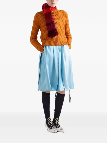 Cardigan Prada de lână portocaliu