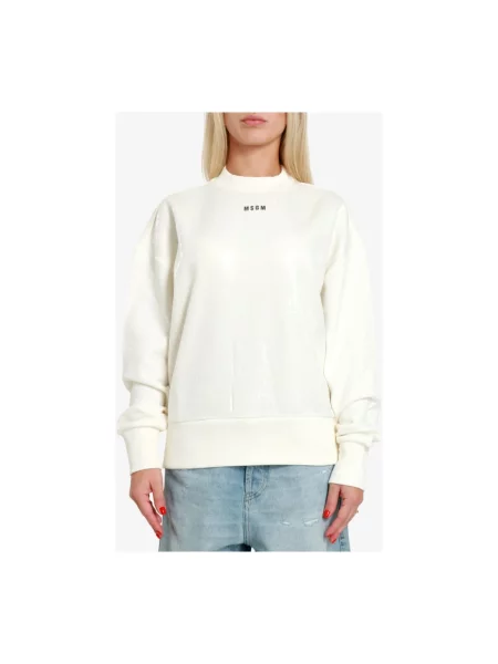 Bluza Msgm z cekinami beżowa