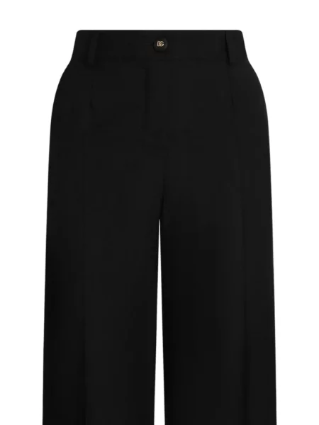 Pantaloni Dolce & Gabbana de lână negru