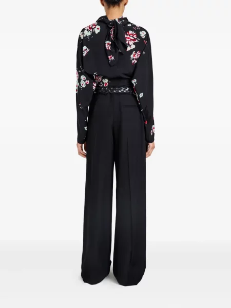 Bluză Proenza Schouler cu model floral negru
