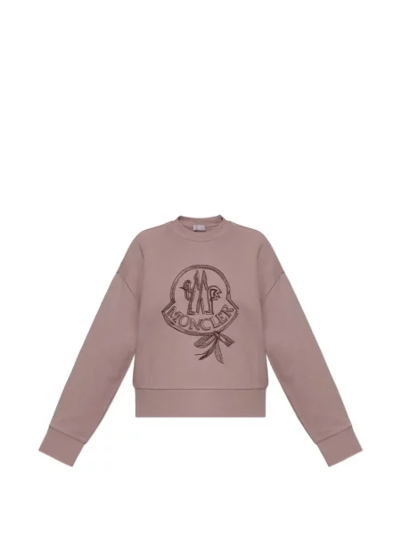 Hanorac Moncler cu broderie roz