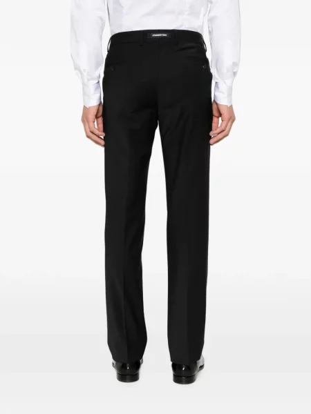 Cu centură pantaloni Karl Lagerfeld negru