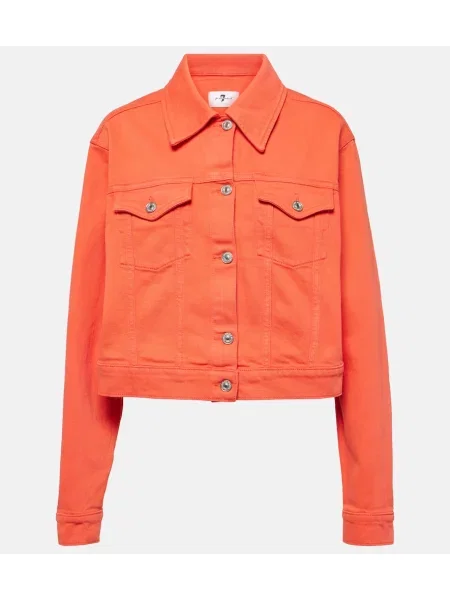 Geacă de blugi 7 For All Mankind roșu