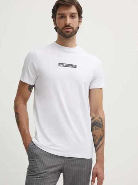 Karl Lagerfeld Tricou alb
