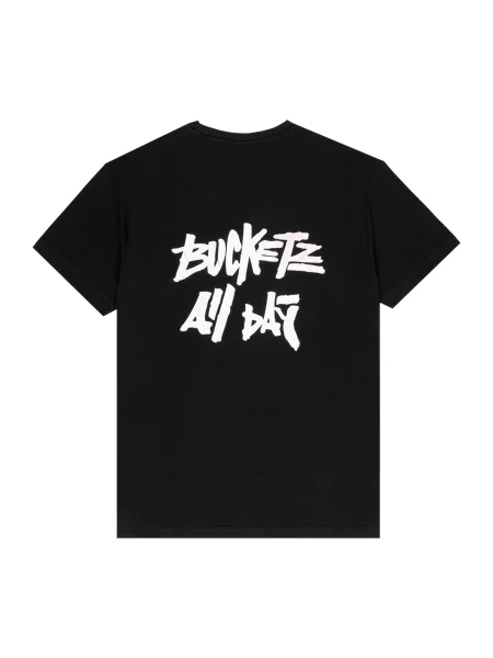 Bucketz Tricou negru alb