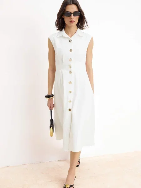 Trendyol Rochie alb