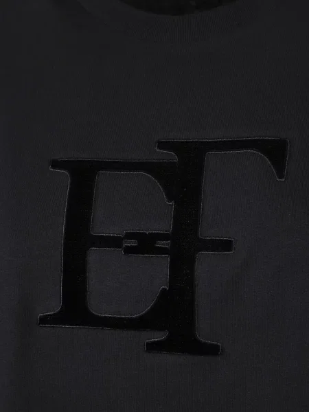 Μπλούζα Elisabetta Franchi με αυτόγραφο μαύρο