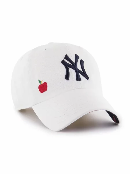 Бейсболка 47 brand MLB New York Yankees з аплікацією білий