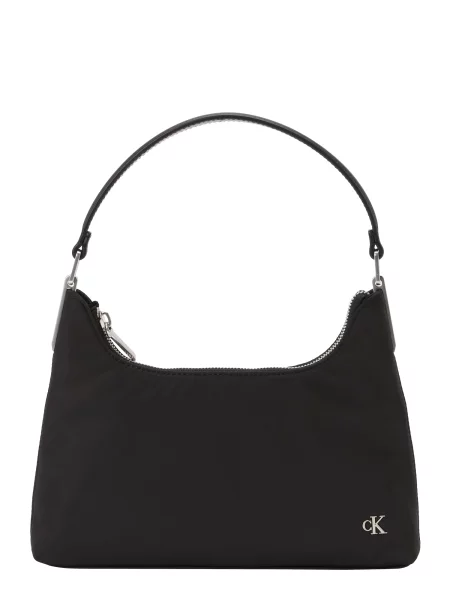 Satenska pisemska torbica Calvin Klein Jeans črna