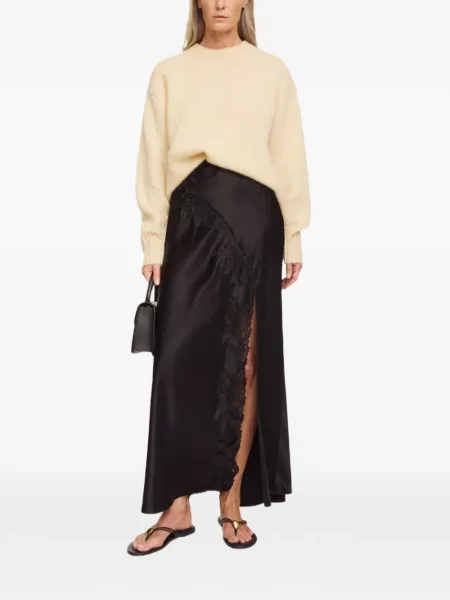 Fustă By Malene Birger din dantelă negru