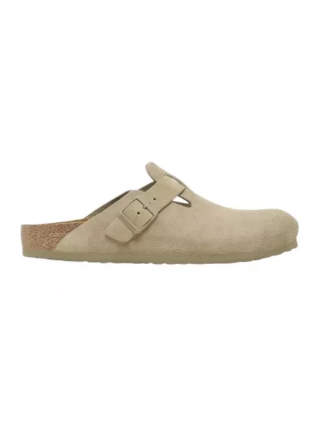 Birkenstock Klapki Boston Leve Zielony beżowe