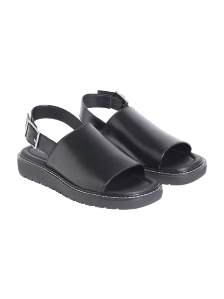 Calvin Klein Jeans sandały SQ MOLDED SANDAL SLING MG LTH czarny