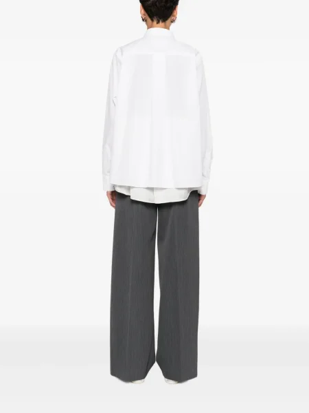 Cămașă Sacai cu volane alb