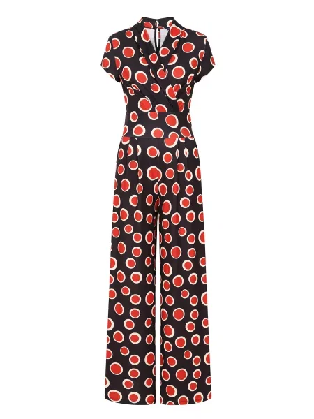 HotSquash Salopeta ecru / roșu negru