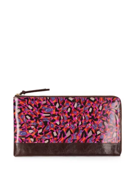 Portofel Dries Van Noten din piele roz