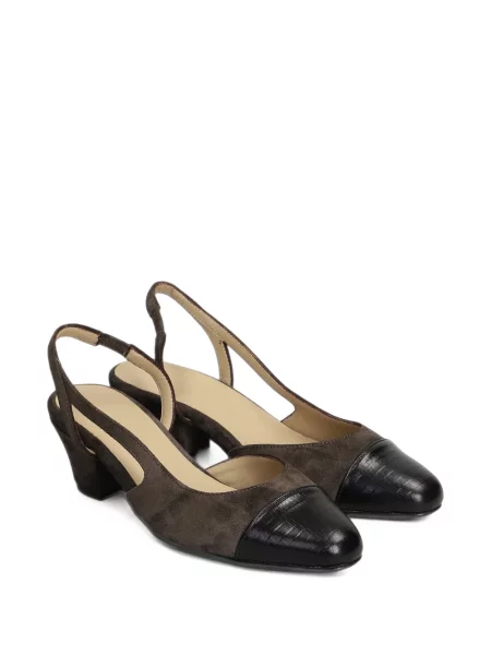 Pantofi cu toc Anniel slingback gri