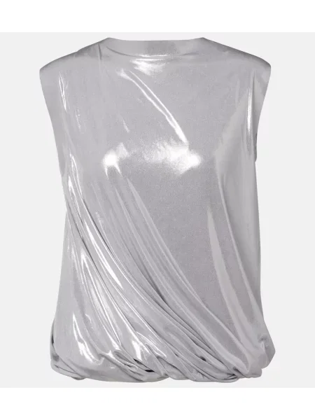 Top Norma Kamali argintiu