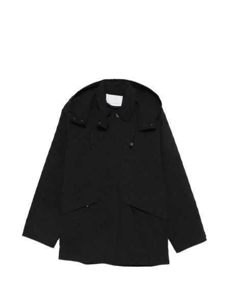 Geacă Cecilie Bahnsen cu model floral din jacard negru