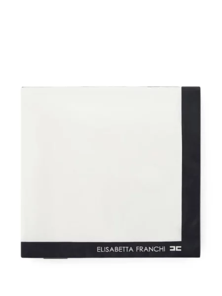 Fular Elisabetta Franchi cu autograf alb