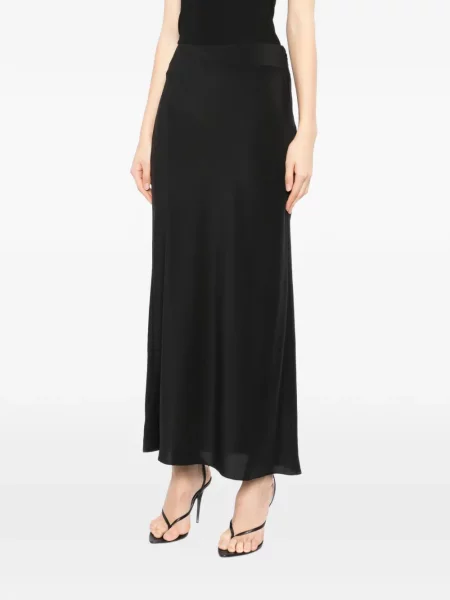 Fusta maxi Tom Ford de mătase negru