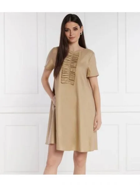 RIANI Len ruha Kleid bézs