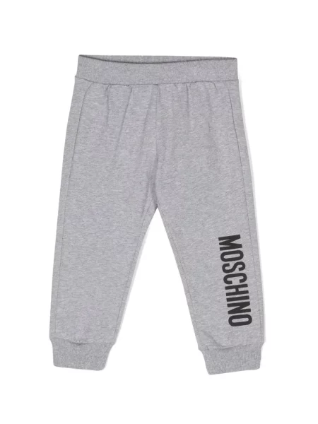 Spodnie dziecięce Moschino szare