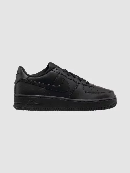 Кожаные повседневные кроссовки Nike Air Force 1 черные