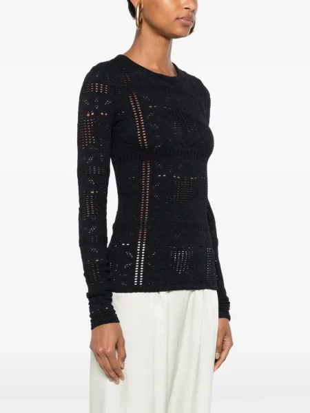 Lung top Nanushka negru