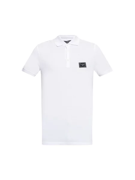 Koszulka polo Dolce And Gabbana biała