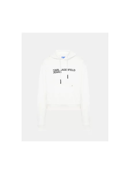 Mikina Karl Lagerfeld Jeans bílá