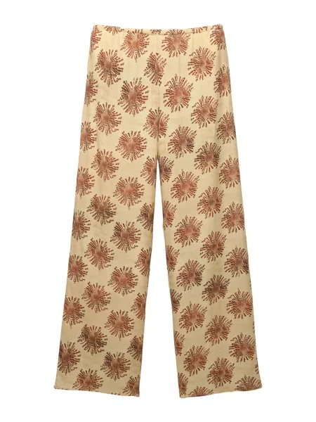 Pull&Bear Pantaloni maro / deschis galben