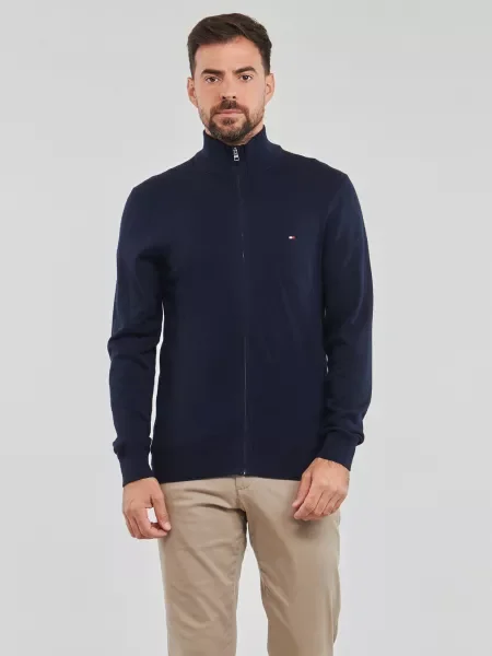 Kašmírová vesta Tommy Hilfiger modrá