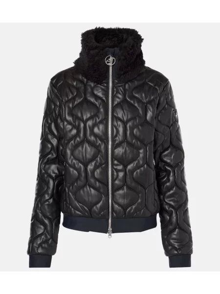 Usnjena jakna Toni Sailer črna