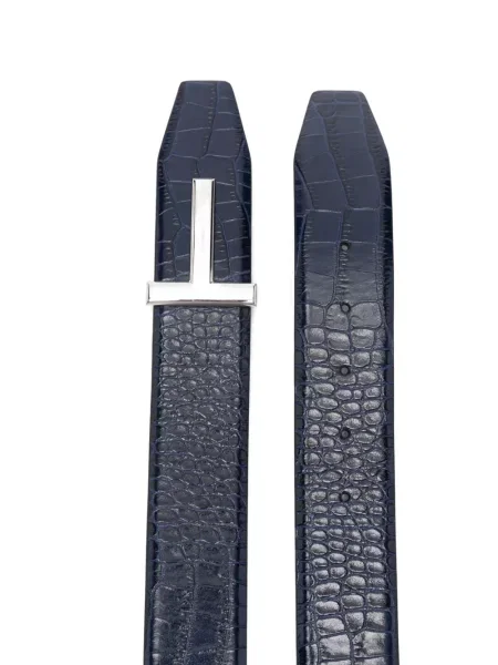 Curea Tom Ford din piele albastru
