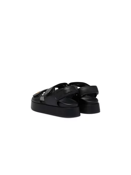 Sandali Tommy Hilfiger Leather Sporty Platform Sandal črna
