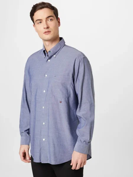TOMMY HILFIGER Srajca temno modra / progasto modra / rdeča bela