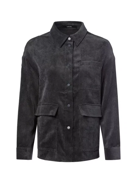 Someday bluzka koszulowa Zortea Kobiety Sztruks jednolity 38 szary