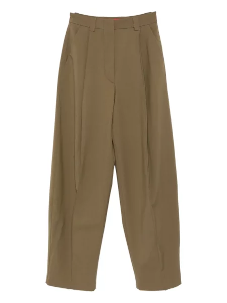 Плисирани панталон Thelatest зелено