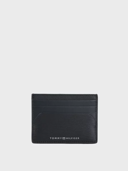 Кожаный кошелек Tommy Hilfiger черный