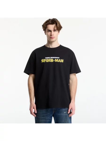 Tričko Urban Classics Marvel Friendly Neighborhood Spiderman Loose Tee Black S černé
